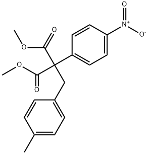 DIMETHYL 2-(4-METHYLBENZYL)-2-(4-NITROPHENYL)MALONATE Struktur