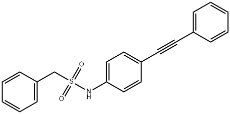 PHENYL-N-[4-(2-PHENYLETHYNYL)PHENYL]METHANESULFONAMIDE Struktur