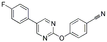 4-([5-(4-FLUOROPHENYL)PYRIMIDIN-2-YL]OXY)BENZONITRILE Struktur