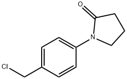 1-(4-CHLOROMETHYL-PHENYL)-PYRROLIDIN-2-ONE Struktur