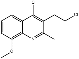 4-CHLORO-3-(2-CHLOROETHYL)-2-METHYL-8-QUINOLINYL METHYL ETHER Struktur