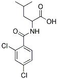 2-(2,4-DICHLORO-BENZOYLAMINO)-4-METHYL-PENTANOIC ACID Struktur