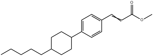 METHYL (E)-3-[4-(4-PENTYLCYCLOHEXYL)PHENYL]-2-PROPENOATE Struktur