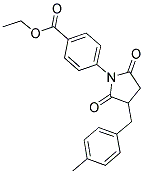 ETHYL 4-[3-(4-METHYLBENZYL)-2,5-DIOXOPYRROLIDIN-1-YL]BENZOATE Struktur