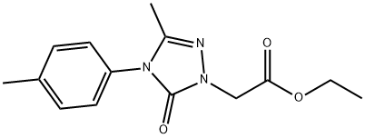 ETHYL 2-[3-METHYL-4-(4-METHYLPHENYL)-5-OXO-4,5-DIHYDRO-1H-1,2,4-TRIAZOL-1-YL]ACETATE Struktur