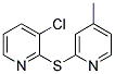 3-CHLORO-2-[(4-METHYLPYRIDIN-2-YL)SULFANYL]PYRIDINE Struktur