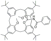 25,27-DIMETHOXY-26-(N-BENZOYL)CARBAMOYLOXY-P-TERT-BUTYLCALIX[4]ARENE Struktur