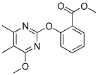 2-[(5,6-DIMETHYL-4-METHOXYPYRIMIDIN-2-YL)OXY]BENZOIC ACID, METHYL ESTER Struktur