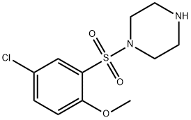 1-(5-CHLORO-2-METHOXY-BENZENESULFONYL)-PIPERAZINE Struktur