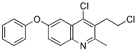 4-CHLORO-3-(2-CHLOROETHYL)-2-METHYL-6-PHENOXYQUINOLINE Struktur