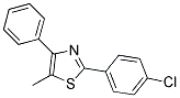 2-(4-CHLOROPHENYL)-5-METHYL-4-PHENYL-1,3-THIAZOLE Struktur