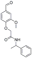 2-(4-FORMYL-2-METHOXYPHENOXY)-N-(1-PHENYLETHYL)ACETAMIDE Struktur