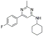 N-CYCLOHEXYL-6-(4-FLUOROPHENYL)-2-METHYLPYRIMIDIN-4-AMINE Struktur