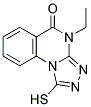 4-ETHYL-1-MERCAPTO[1,2,4]TRIAZOLO[4,3-A]QUINAZOLIN-5(4H)-ONE Struktur