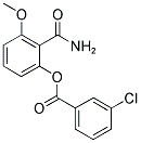 2-[(3-CHLOROBENZOYL)OXY]-6-METHOXYBENZAMIDE Struktur