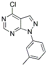 4-CHLORO-1-(3-METHYLPHENYL)-1H-PYRAZOLO[3,4-D]PYRIMIDINE Struktur