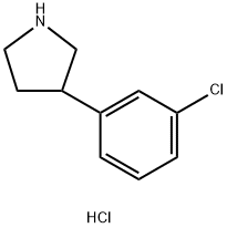 3-(3-CHLORO-PHENYL) PYRROLIDINE HCL Struktur