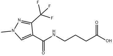 4-(([1-METHYL-3-(TRIFLUOROMETHYL)-1H-PYRAZOL-4-YL]CARBONYL)AMINO)BUTANOIC ACID Struktur