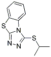 3-ISOPROPYLSULFANYL-BENZO[4,5]THIAZOLO[2,3-C][1,2,4]TRIAZOLE Struktur