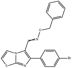 6-(4-BROMOPHENYL)IMIDAZO[2,1-B][1,3]THIAZOLE-5-CARBALDEHYDE O-BENZYLOXIME Struktur