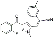 3-[4-(2-FLUOROBENZOYL)-1-METHYL-1H-PYRROL-2-YL]-2-(3-METHYLPHENYL)ACRYLONITRILE Struktur