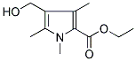 ETHYL 4-(HYDROXYMETHYL)-1,3,5-TRIMETHYL-1H-PYRROLE-2-CARBOXYLATE Struktur