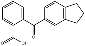 2-(2,3-DIHYDRO-1H-INDEN-5-YLCARBONYL)BENZENECARBOXYLIC ACID Struktur