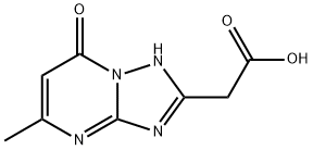 (5-METHYL-7-OXO-4,7-DIHYDRO-[1,2,4]TRIAZOLO[1,5-A]PYRIMIDIN-2-YL)-ACETIC ACID Struktur