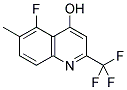 5-FLUORO-4-HYDROXY-6-METHYL-2-(TRIFLUOROMETHYL)QUINOLINE Struktur