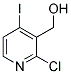 2-CHLORO-3-(HYDROXYMETHYL)-4-IODOPYRIDINE Struktur