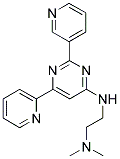 N,N-DIMETHYL-N'-(6-PYRIDIN-2-YL-2-PYRIDIN-3-YLPYRIMIDIN-4-YL)ETHANE-1,2-DIAMINE Struktur