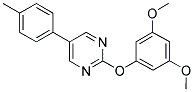 2-(3,5-DIMETHOXYPHENOXY)-5-(4-METHYLPHENYL)PYRIMIDINE Struktur