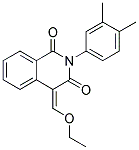 2-(3,4-DIMETHYL-PHENYL)-4-ETHOXYMETHYLENE-4H-ISOQUINOLINE-1,3-DIONE Struktur