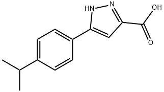 3-(4-ISOPROPYLPHENYL)-1H-PYRAZOLE-5-CARBOXYLIC ACID Struktur