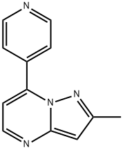 2-METHYL-7-(4-PYRIDINYL)PYRAZOLO[1,5-A]PYRIMIDINE Struktur