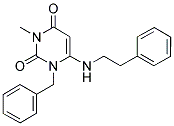 1-BENZYL-3-METHYL-6-[(2-PHENYLETHYL)AMINO]PYRIMIDINE-2,4(1H,3H)-DIONE Struktur