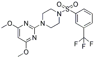 1-(4,6-DIMETHOXYPYRIMIDIN-2-YL)-4-[(3-(TRIFLUOROMETHYL)PHENYL)SULPHONYL]PIPERAZINE Struktur