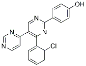 4-[4-(2-CHLOROPHENYL)-5-(PYRIMIDIN-4-YL)PYRIMIDIN-2-YL]PHENOL Struktur