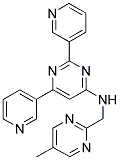 N-[(5-METHYLPYRIMIDIN-2-YL)METHYL]-2,6-DIPYRIDIN-3-YLPYRIMIDIN-4-AMINE Struktur