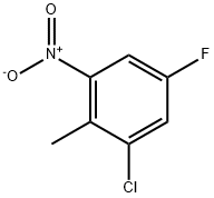 2-CHLORO-4-FLUORO-6-NITROTOLUENE Struktur