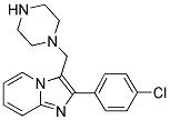 2-(4-CHLORO-PHENYL)-3-PIPERAZIN-1-YLMETHYL-IMIDAZO[1,2-A]PYRIDINE Struktur