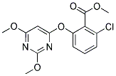 6-CHLORO-2-[(2,6-DIMETHOXYPYRIMIDIN-4-YL)OXY]BENZOIC ACID, METHYL ESTER Struktur