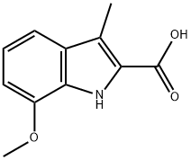 7-METHOXY-3-METHYL-1H-INDOLE-2-CARBOXYLIC ACID Struktur