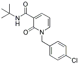 N-(TERT-BUTYL)-1-(4-CHLOROBENZYL)-2-PYRIDONE-3-CARBOXAMIDE Struktur