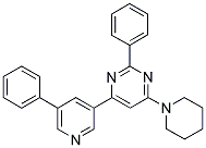 2-PHENYL-4-(5-PHENYL-PYRIDIN-3-YL)-6-PIPERIDIN-1-YL-PYRIMIDINE Struktur