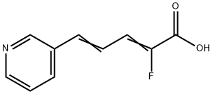 2-FLUORO-5-(3-PYRIDYL)PENTA(2-Z,4-E)DIENOIC ACID Struktur