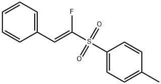 1-FLUORO-2-PHENYLVINYL 4-METHYLPHENYL SULFONE Struktur