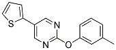 2-(3-METHYLPHENOXY)-5-THIEN-2-YLPYRIMIDINE Struktur