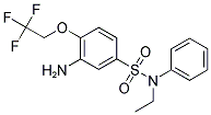 3-AMINO-N-ETHYL-N-PHENYL-4-(2,2,2-TRIFLUORO-ETHOXY)-BENZENESULFONAMIDE Struktur