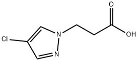 3-(4-CHLORO-PYRAZOL-1-YL)-PROPIONIC ACID Struktur